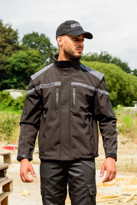 BLOUSON SOFTSHELL SÉCURITÉ MANCHES AMOVIBLES VVS